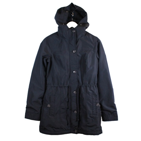 Hollister Jackets & Blazers - Hollister Women's Jacket Size Medium Quilted Long Adjustable Hooded Rain Winter